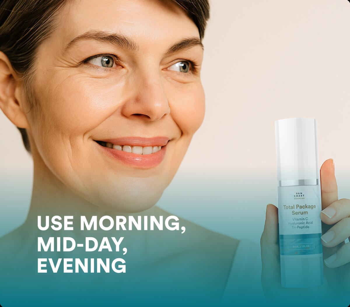 Lifestyle image of daily serum use.